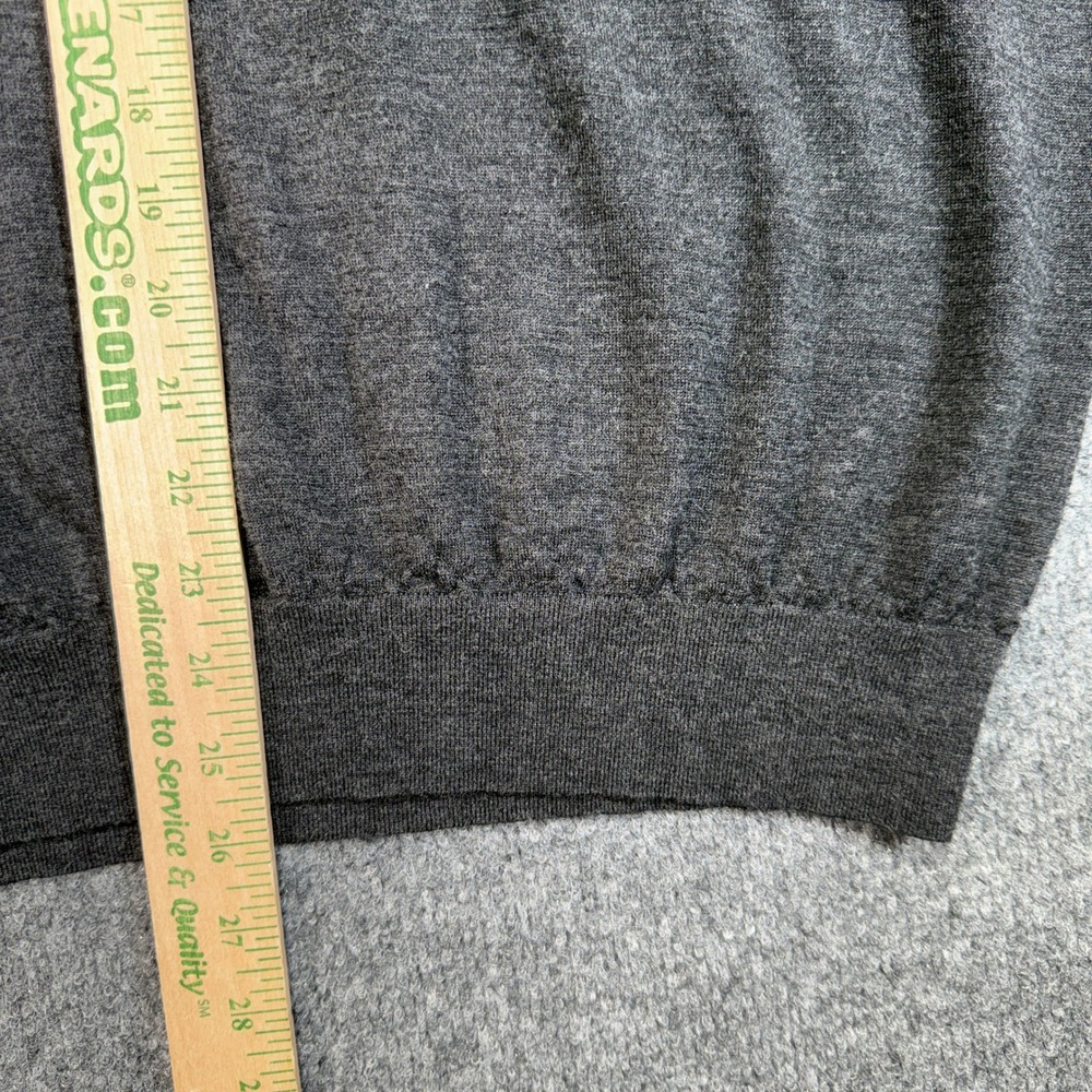 Polo Ralph Lauren Merino Wool Sweater Mens Large Gray Crewneck Pony Logo - Picture 7 of 9